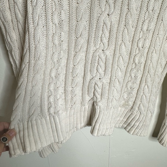 Ralph Lauren Super Quality Goods Zip Neck Cable Knit Sweater - Picture 8 of 8